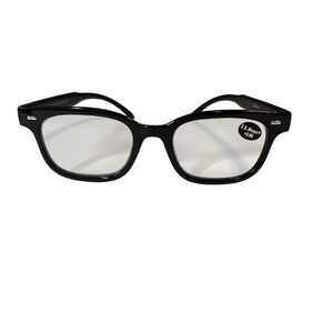 A.J.Morgan Black Reading Glasses. New. 1.5, 2.75